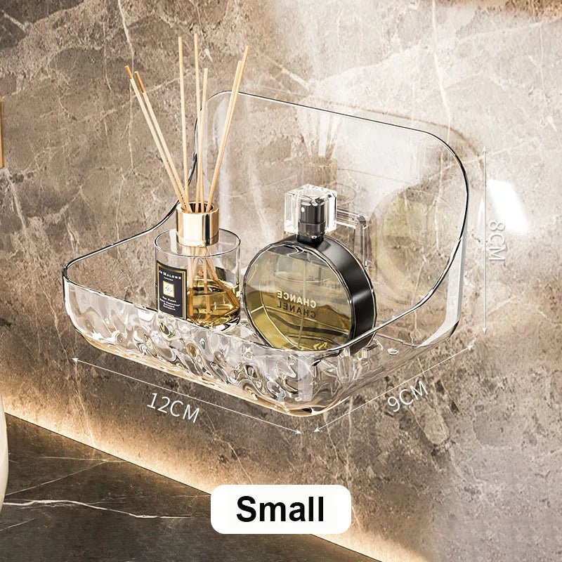 Modern, fúrásmentes fürdőszobai polc – sérülésmentes fali rendező