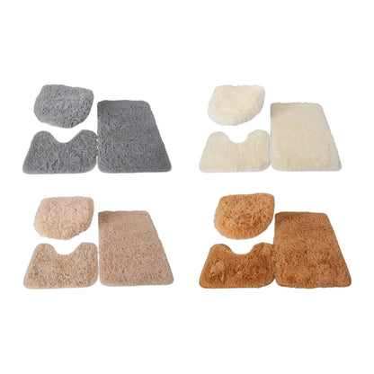 Luxus fürdőszobaszőnyeg/szőnyegszőnyeg készlet 3 db, puha