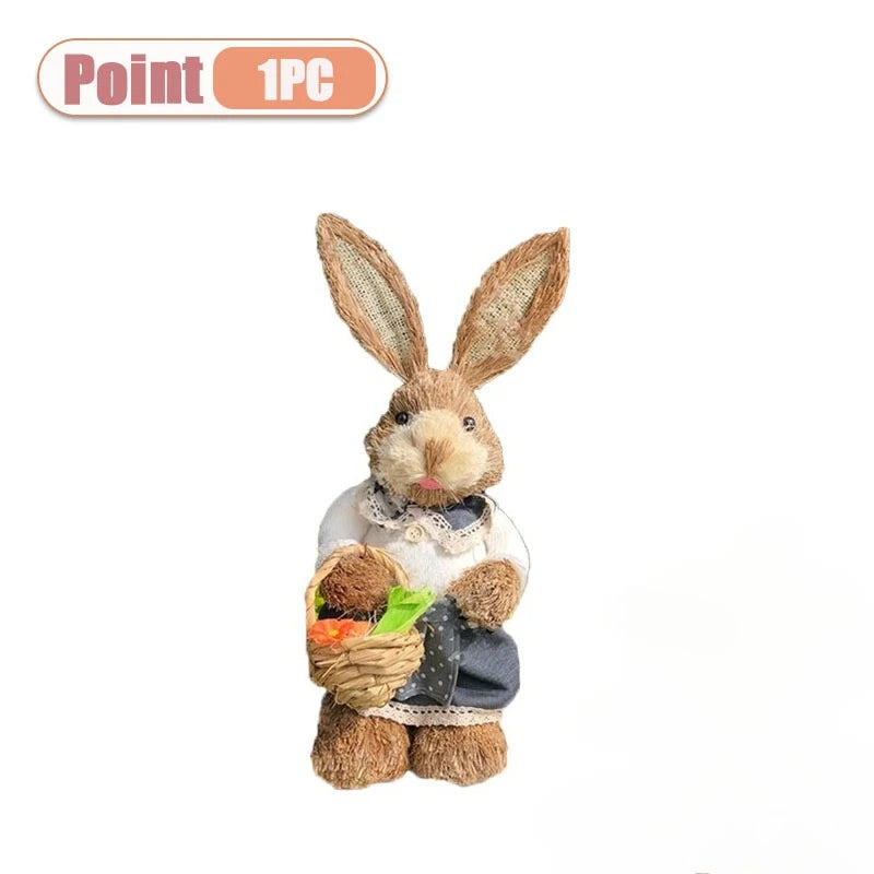 Bájos nyuszi figura — Tavaszi asztaldekoráció