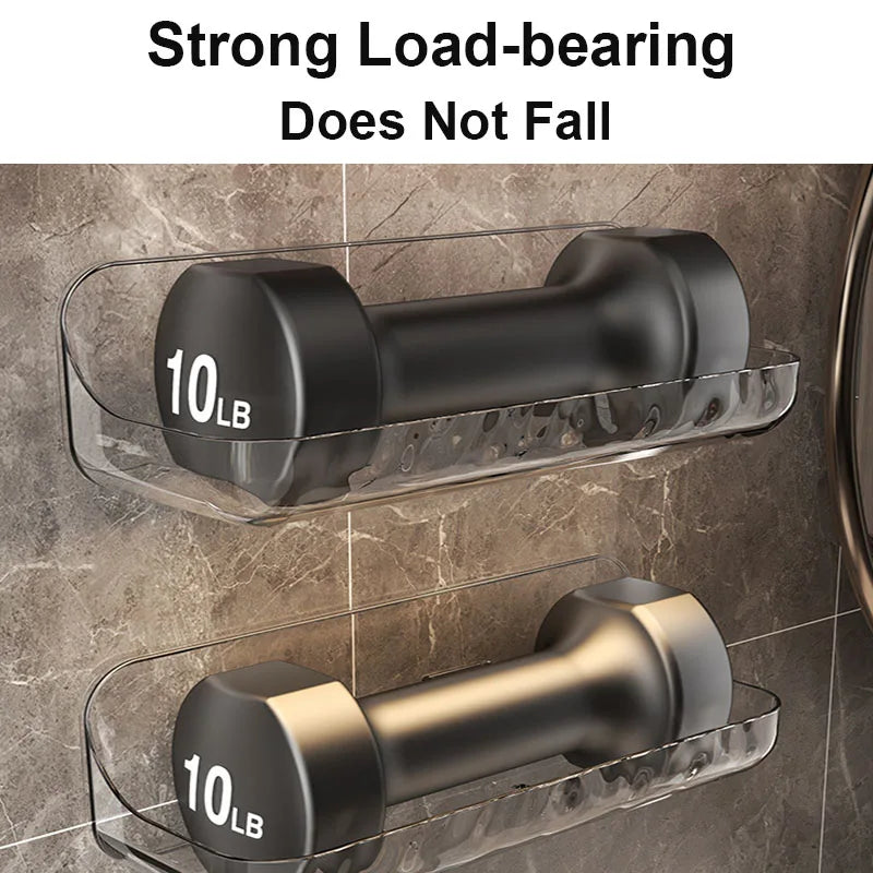 Modern, fúrásmentes fürdőszobai polc – sérülésmentes fali rendező