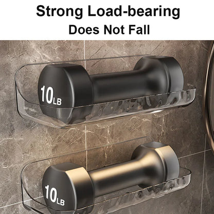 Modern, fúrásmentes fürdőszobai polc – sérülésmentes fali rendező