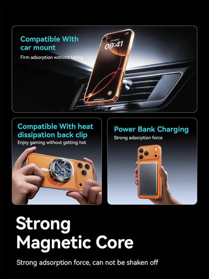 Premium-Magnet-Ultradünne Hülle für iPhone – Vergilbungsbeständig und transparent