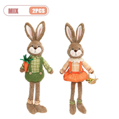 Bájos nyuszi figura — Tavaszi asztaldekoráció