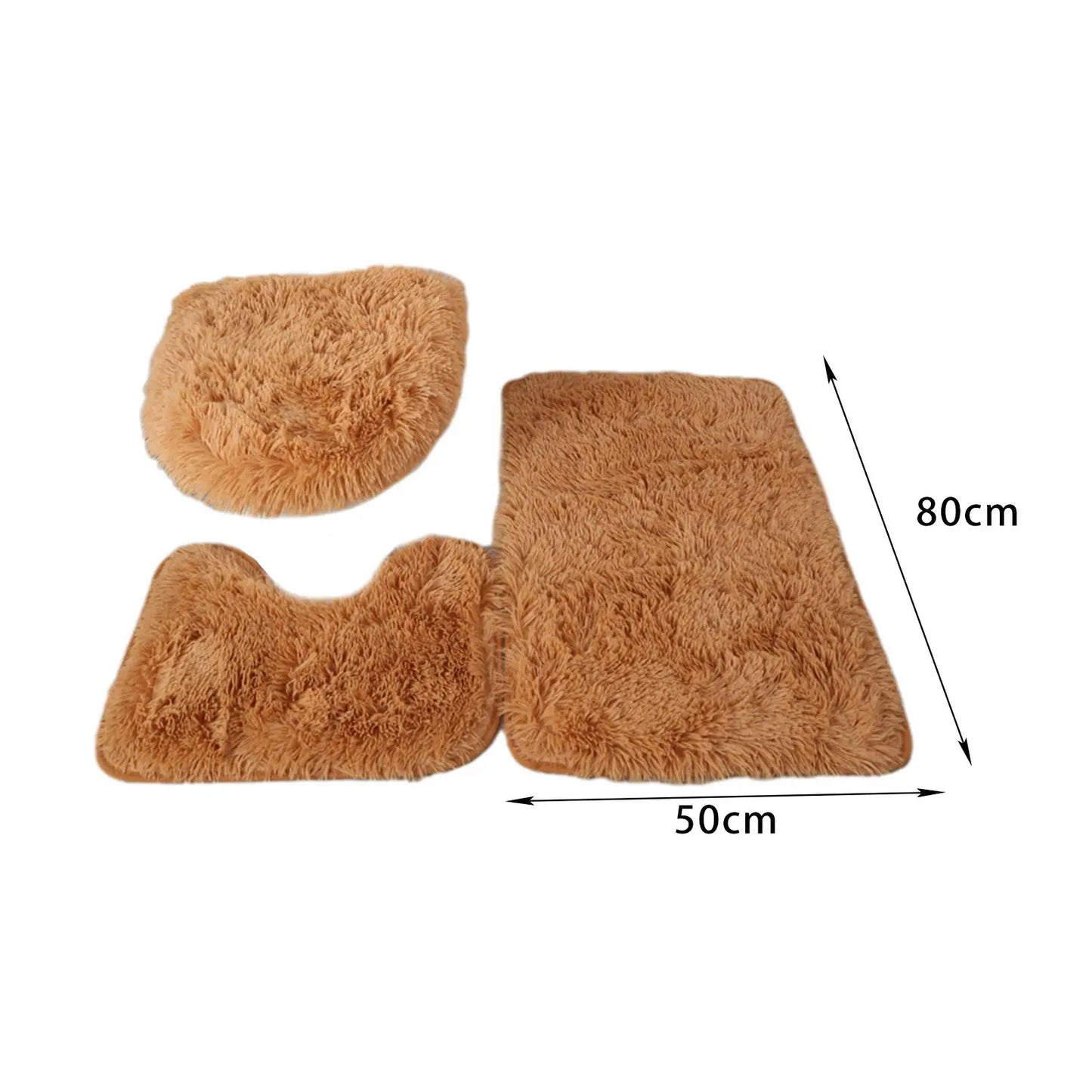 Luxus fürdőszobaszőnyeg/szőnyegszőnyeg készlet 3 db, puha