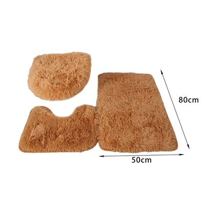 Luxus fürdőszobaszőnyeg/szőnyegszőnyeg készlet 3 db, puha