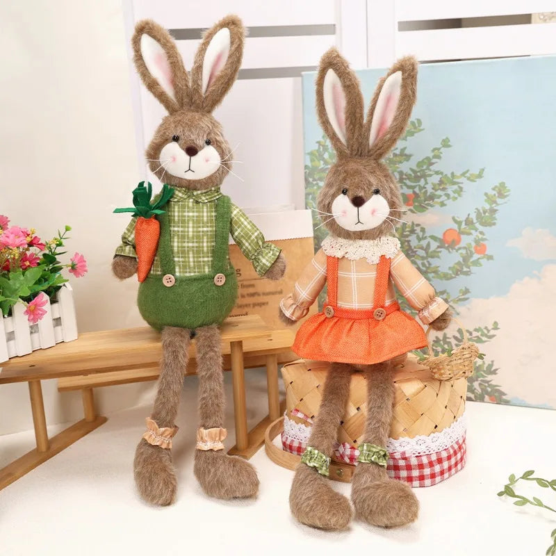 Bájos nyuszi figura — Tavaszi asztaldekoráció