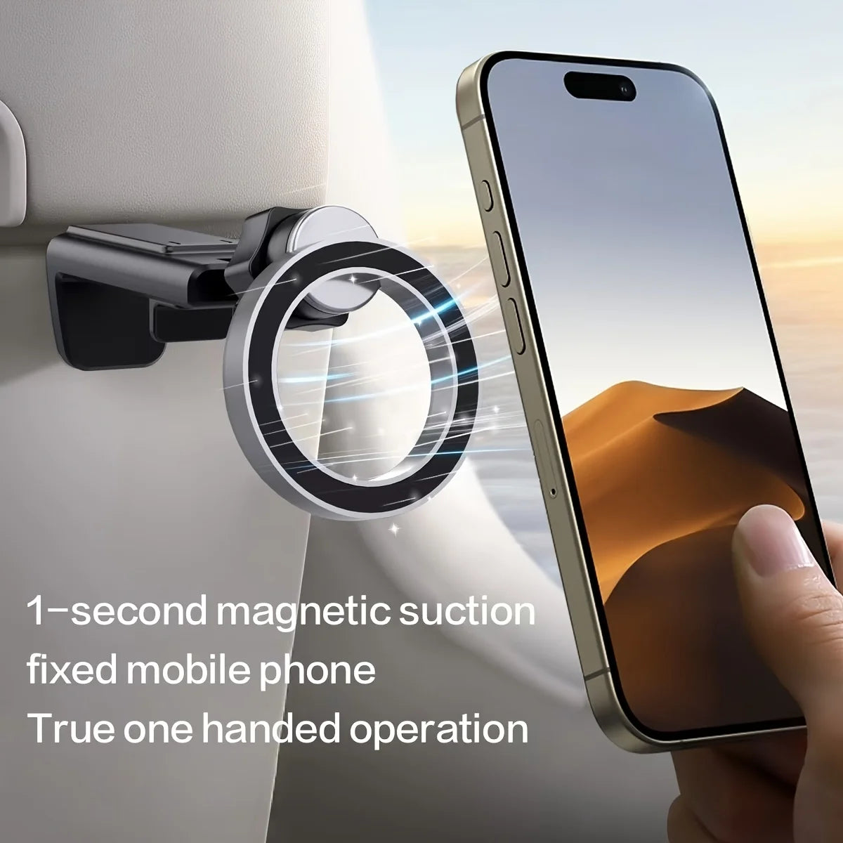 Mágneses mobiltelefon-tartó, repülőgépes utazáshoz szükséges telefontartó